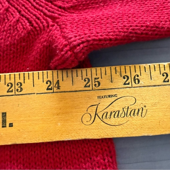 Chaps Men’s Red Quarter-Zip Cotton Sweater Size XXL - Picture 5 of 7